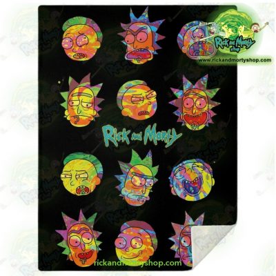 Face Cplorfull Rick & Morty 3D Microfleece Blanket M Premium - Aop