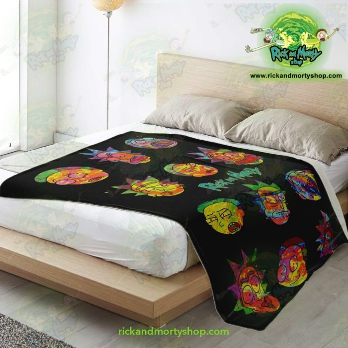 Face Cplorfull Rick & Morty 3D Microfleece Blanket Premium - Aop