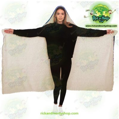Funny Rick And Morty Hooded Blanket - Aop