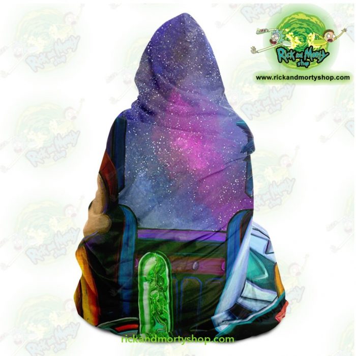 Funny Rick And Morty Hooded Blanket - Aop