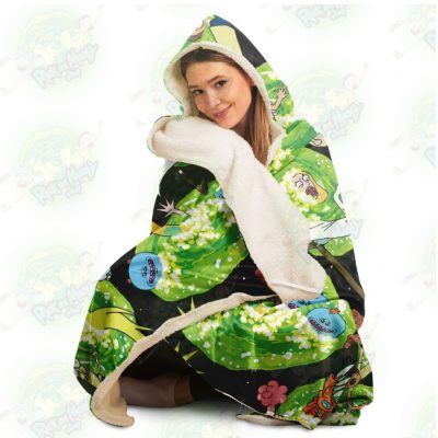 Hot Rick And Morty 3D Hooded Blanket - Aop