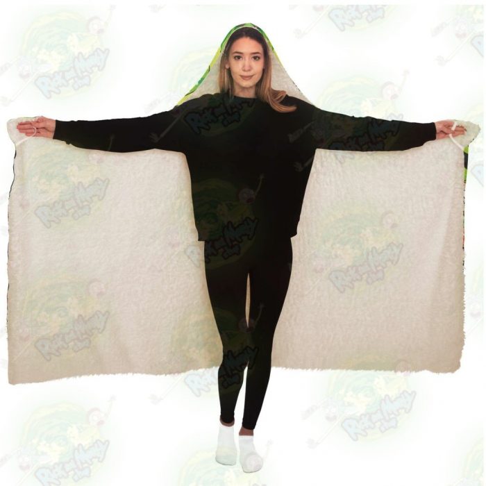 Hot Rick And Morty 3D Hooded Blanket - Aop