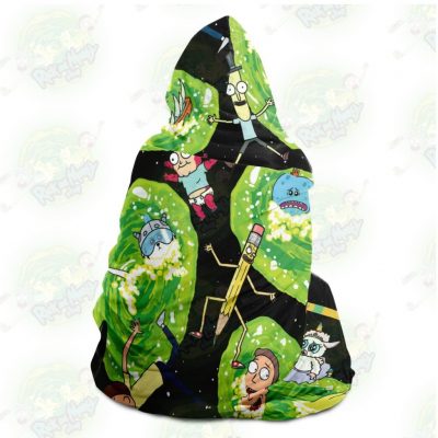 Hot Rick And Morty 3D Hooded Blanket - Aop