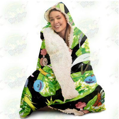 Hot Rick And Morty 3D Hooded Blanket - Aop