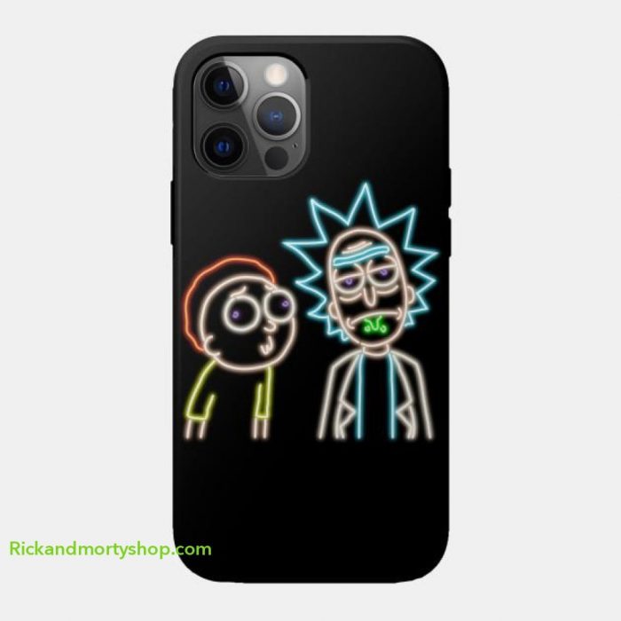 Neon Rick and Morty