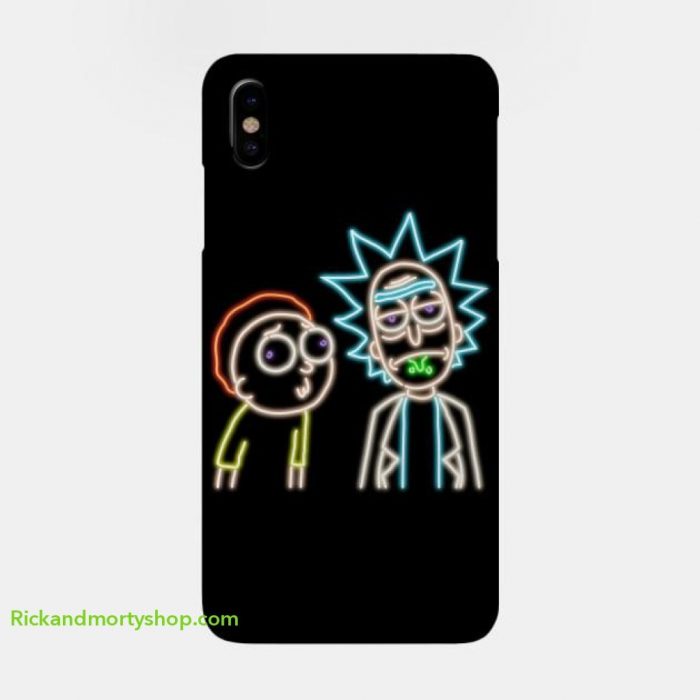 Neon Rick and Morty