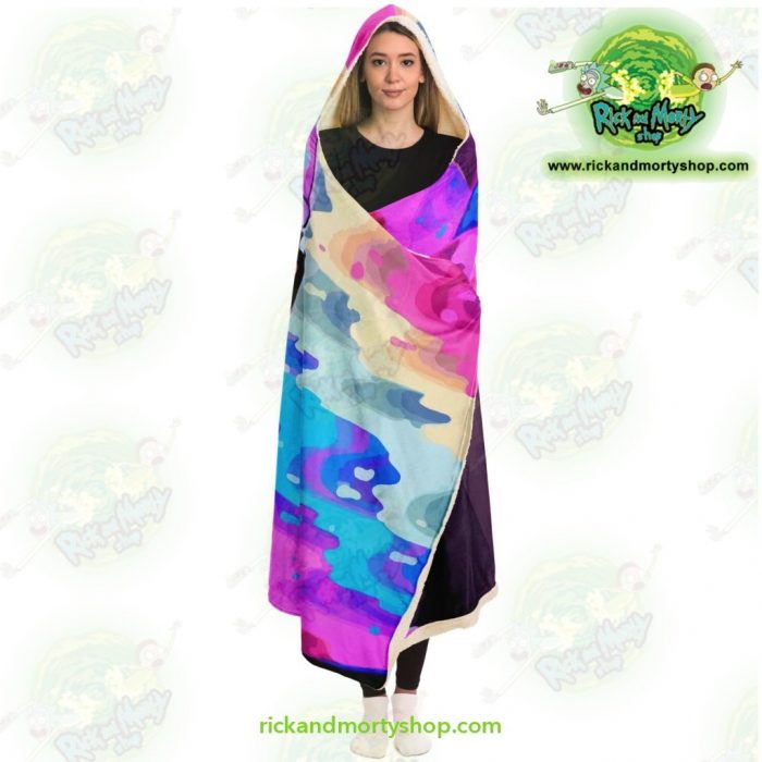New Face Rick Sanchez 3D Hooded Blanket - Aop