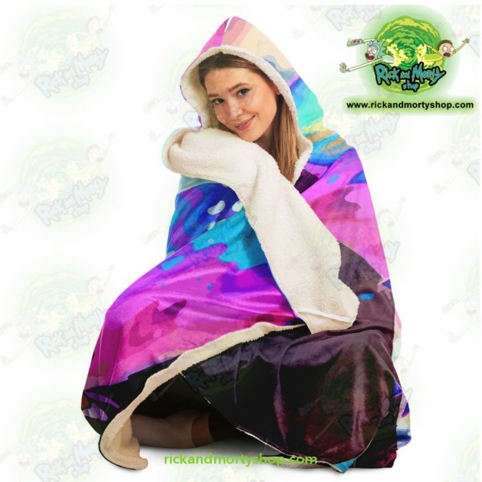 New Face Rick Sanchez 3D Hooded Blanket - Aop
