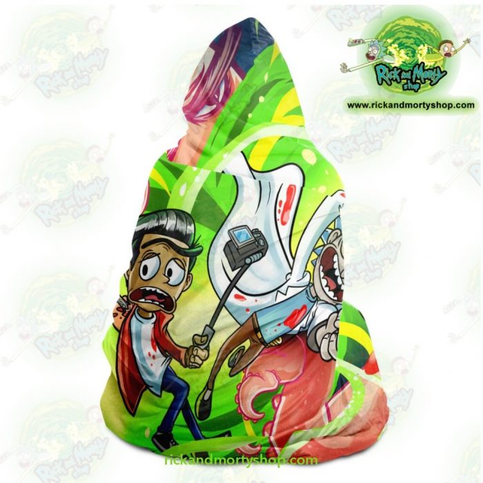 New Rick And Morty 3D Hooded Blanket Fashion - Aop