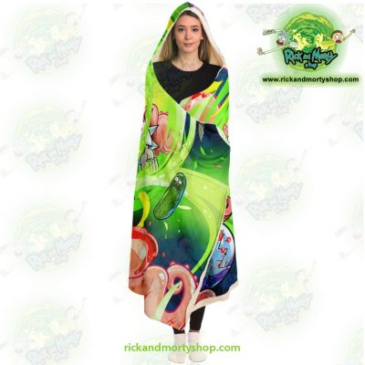 New Rick And Morty 3D Hooded Blanket Fashion - Aop