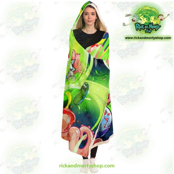 New Rick And Morty 3D Hooded Blanket Fashion - Aop