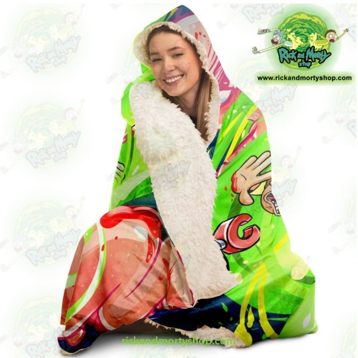 New Rick And Morty 3D Hooded Blanket Fashion - Aop