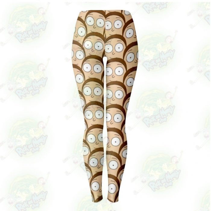 Rick And Morty 3D Legging - Many Face Smith Leggings Aop