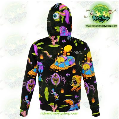 Rick And Morty Alien 3D Hoodie Athletic - Aop