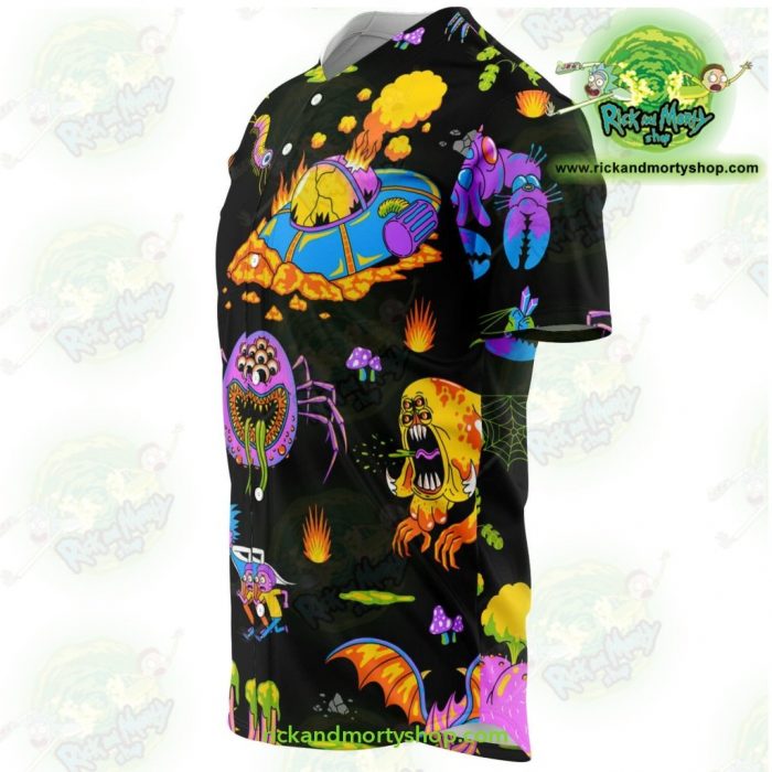 Rick And Morty Alien Baseball Jersey - Aop