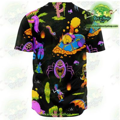 Rick And Morty Alien Baseball Jersey - Aop