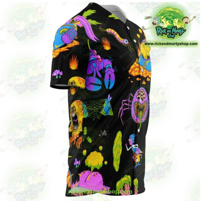 Rick And Morty Alien Baseball Jersey - Aop