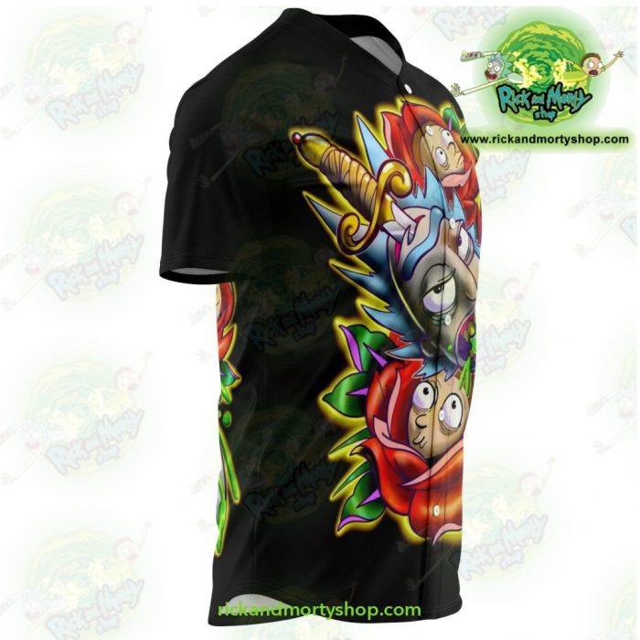 Rick And Morty Baseball Jersey - 3D Design Streetwear Aop