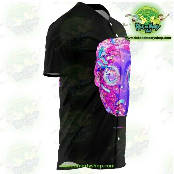 Rick And Morty Baseball Jersey - 3D Face Diamond Aop