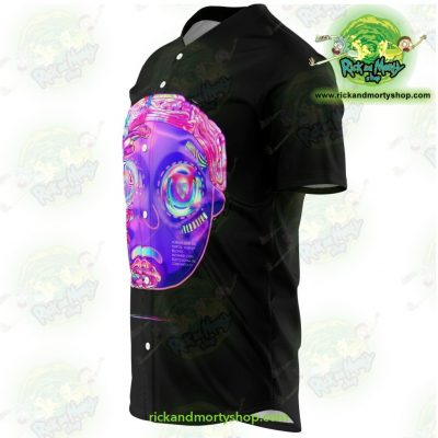 Rick And Morty Baseball Jersey - 3D Face Diamond Aop