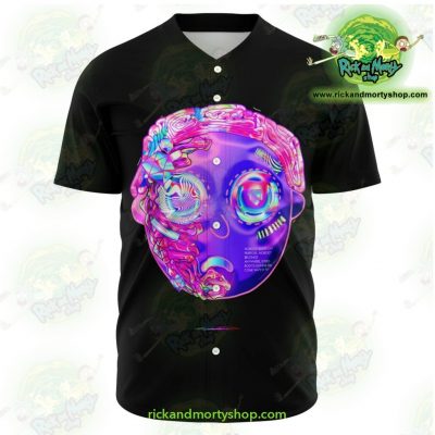 Rick And Morty Baseball Jersey - 3D Face Diamond Xs Aop