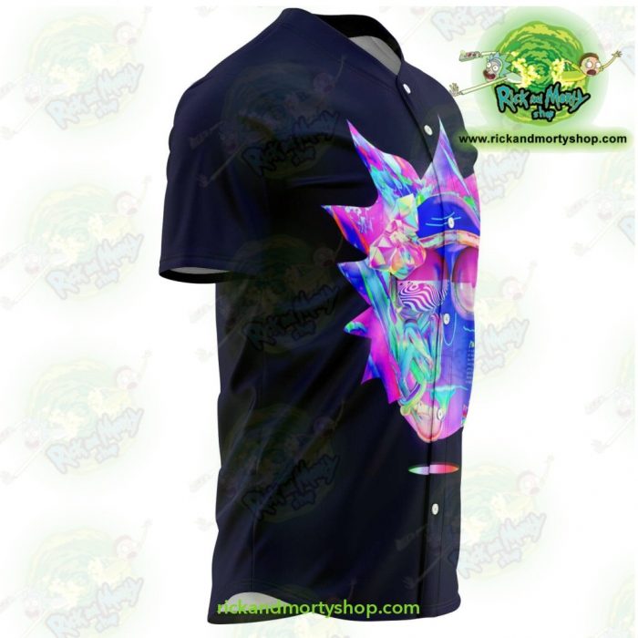 Rick And Morty Baseball Jersey - 3D Face Sanchez Diamond Aop