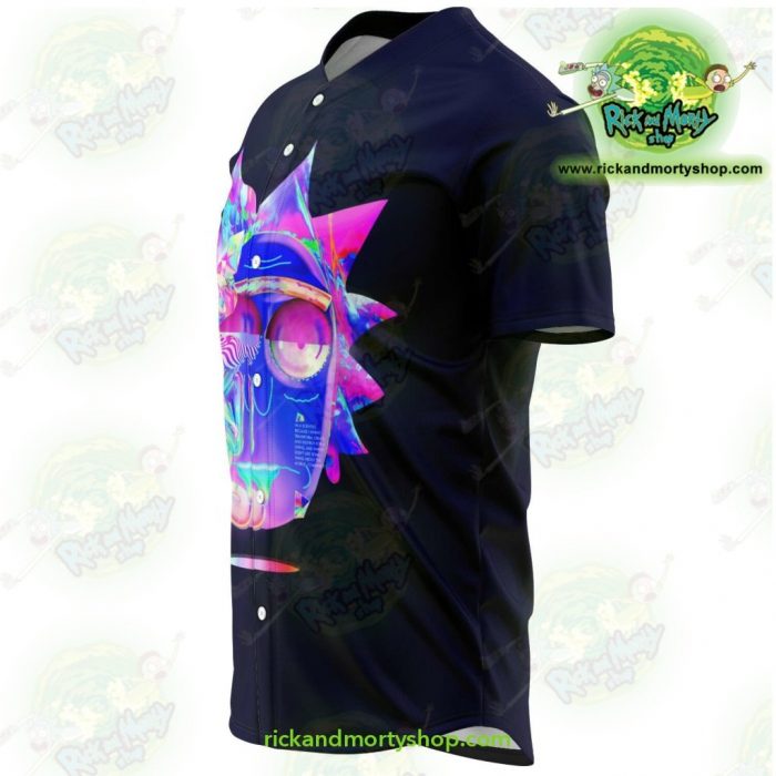 Rick And Morty Baseball Jersey - 3D Face Sanchez Diamond Aop