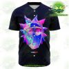 Rick And Morty Baseball Jersey - 3D Face Sanchez Diamond Xs Aop