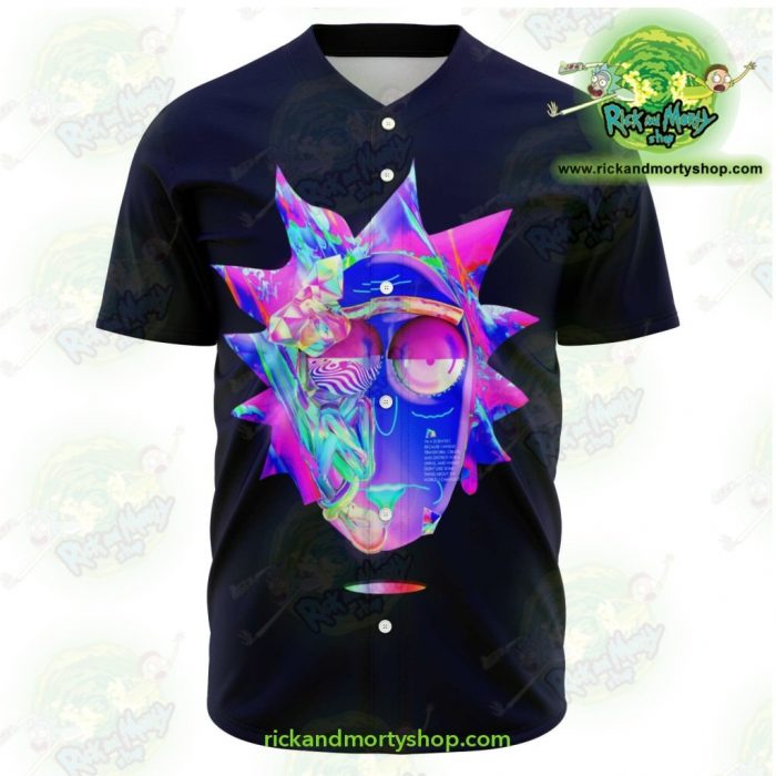 Rick And Morty Baseball Jersey - 3D Face Sanchez Diamond Xs Aop