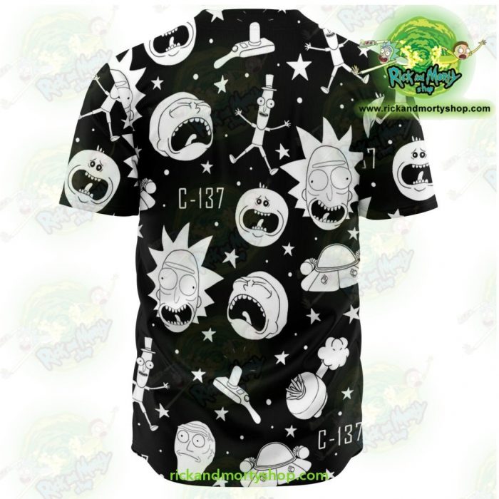Rick And Morty Baseball Jersey - Crazy C137 Aop