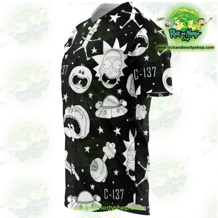Rick And Morty Baseball Jersey - Crazy C137 Aop