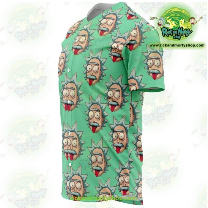 Rick And Morty Baseball Jersey - Funny Face Sanchez Aop
