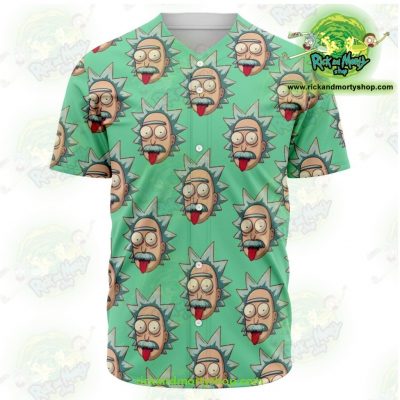 Rick And Morty Baseball Jersey - Funny Face Sanchez Xs Aop