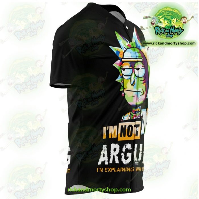 Rick And Morty Baseball Jersey - Im Not Arguing Aop