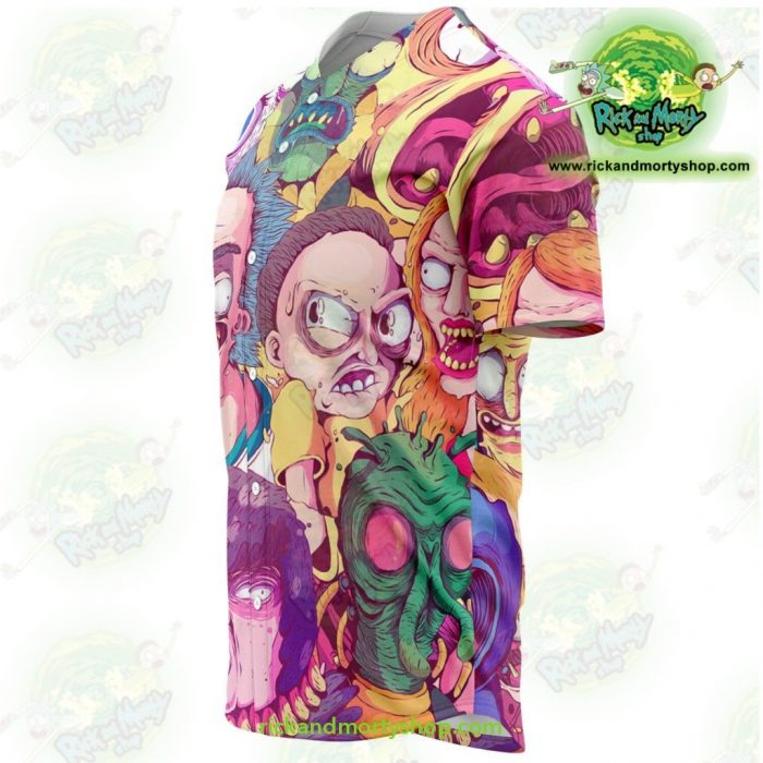 Rick And Morty Baseball Jersey Water Color Style - Aop