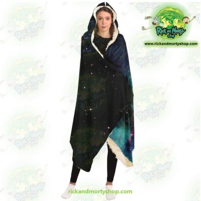 Rick And Morty Constellation Hooded Blanket - Aop