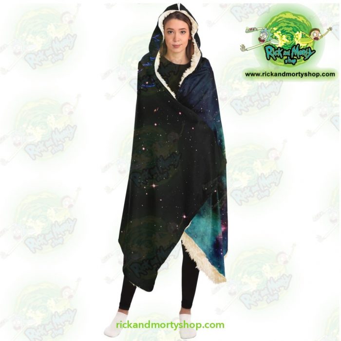 Rick And Morty Constellation Hooded Blanket - Aop