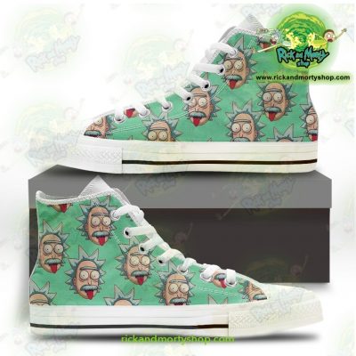 Rick And Morty Converse Shoes - Funny Face Sanchez Us 5