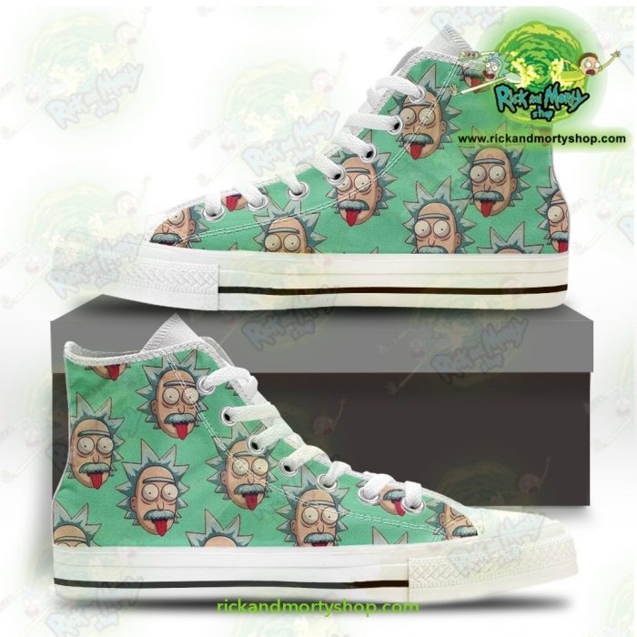 Rick And Morty Converse Shoes - Funny Face Sanchez Us 5