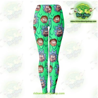 Rick And Morty Facial Expression 3D Legging Leggings - Aop