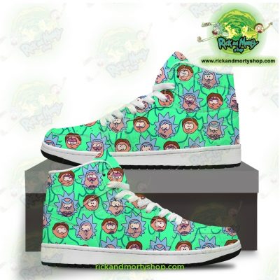 Rick And Morty Facial Expression Jordan Sneakers Men / Us6.5 Jd