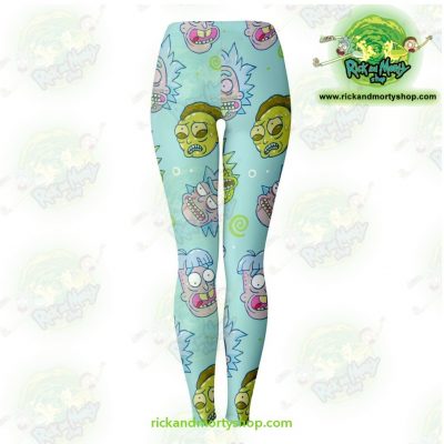 Rick And Morty Funny Face 3D Legging Leggings - Aop
