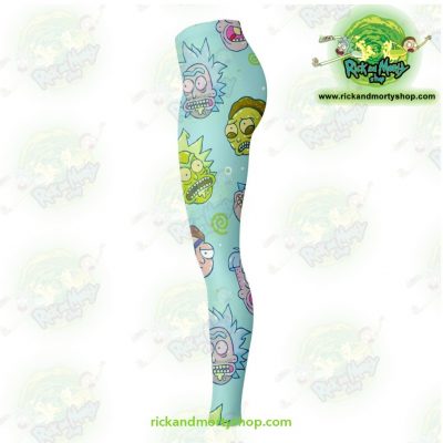Rick And Morty Funny Face 3D Legging Leggings - Aop