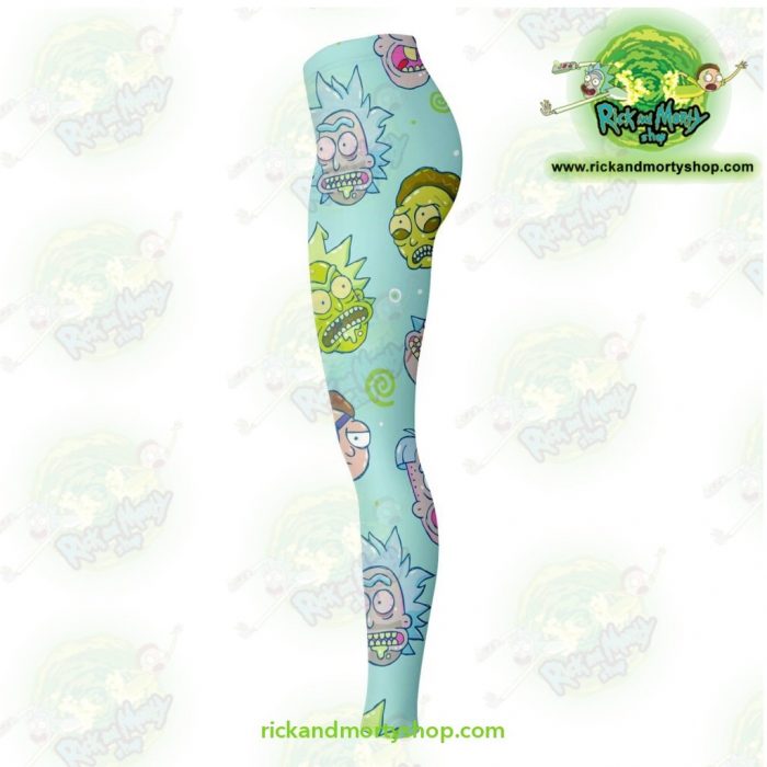 Rick And Morty Funny Face 3D Legging Leggings - Aop