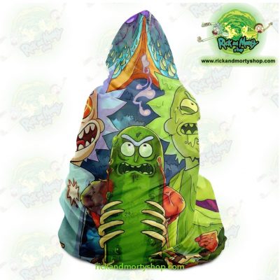Rick And Morty Hooded Blanket - 3D Gun 2021 Aop