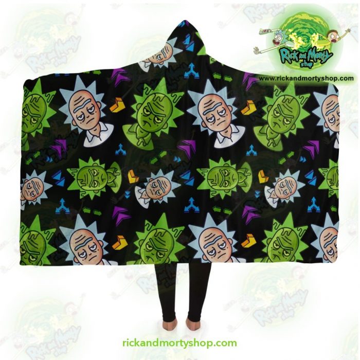 Rick And Morty Hooded Blanket - Cute Face Sanchez Adult / Premium Sherpa Aop