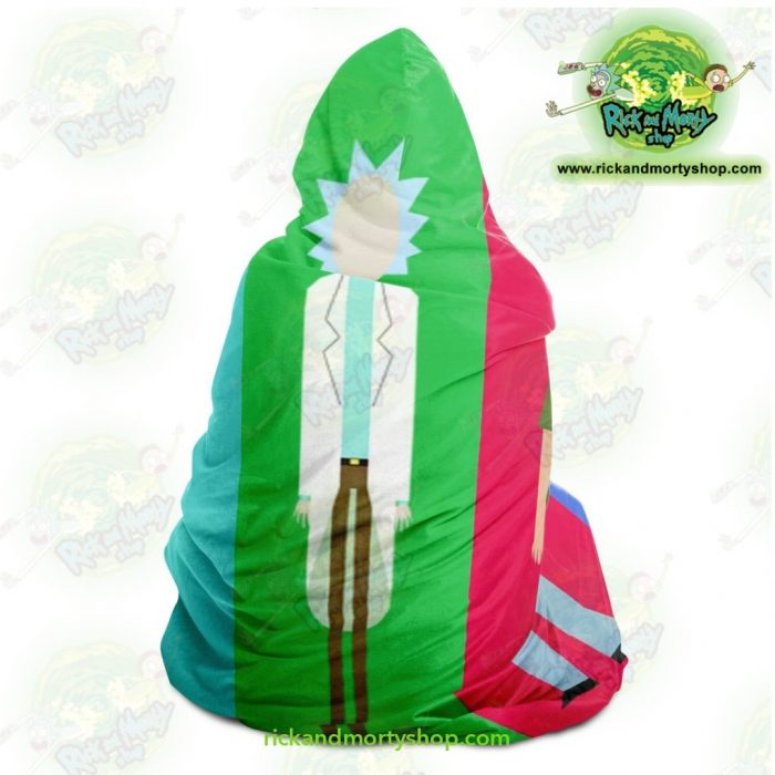 Rick And Morty Hooded Blanket Fashion 5 Color - Aop