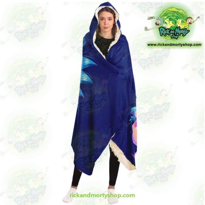 Rick And Morty Horror Hooded Blanket - Aop