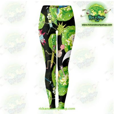 Rick And Morty Legging Colorfull 3D Fashion Xs Leggings - Aop