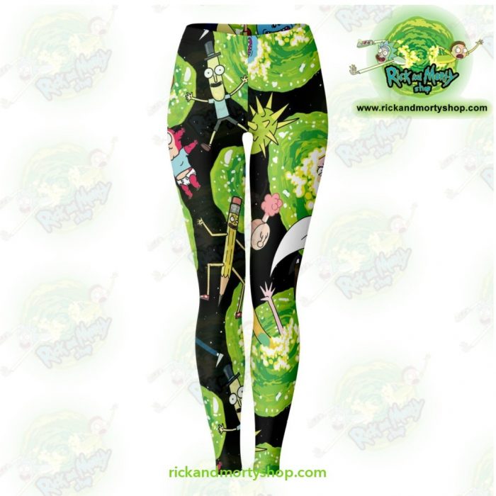 Rick And Morty Legging Colorfull 3D Fashion Xs Leggings - Aop
